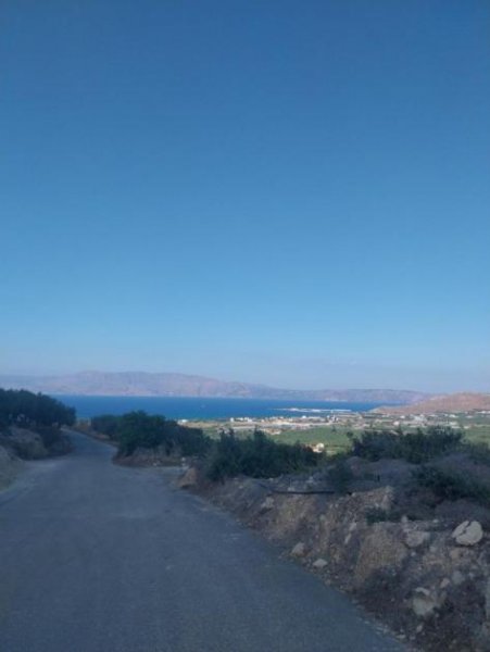 Azogiras Kreta, Azogiras: Grundstück mit erhöhtem Meerblick zu verkaufen Grundstück kaufen